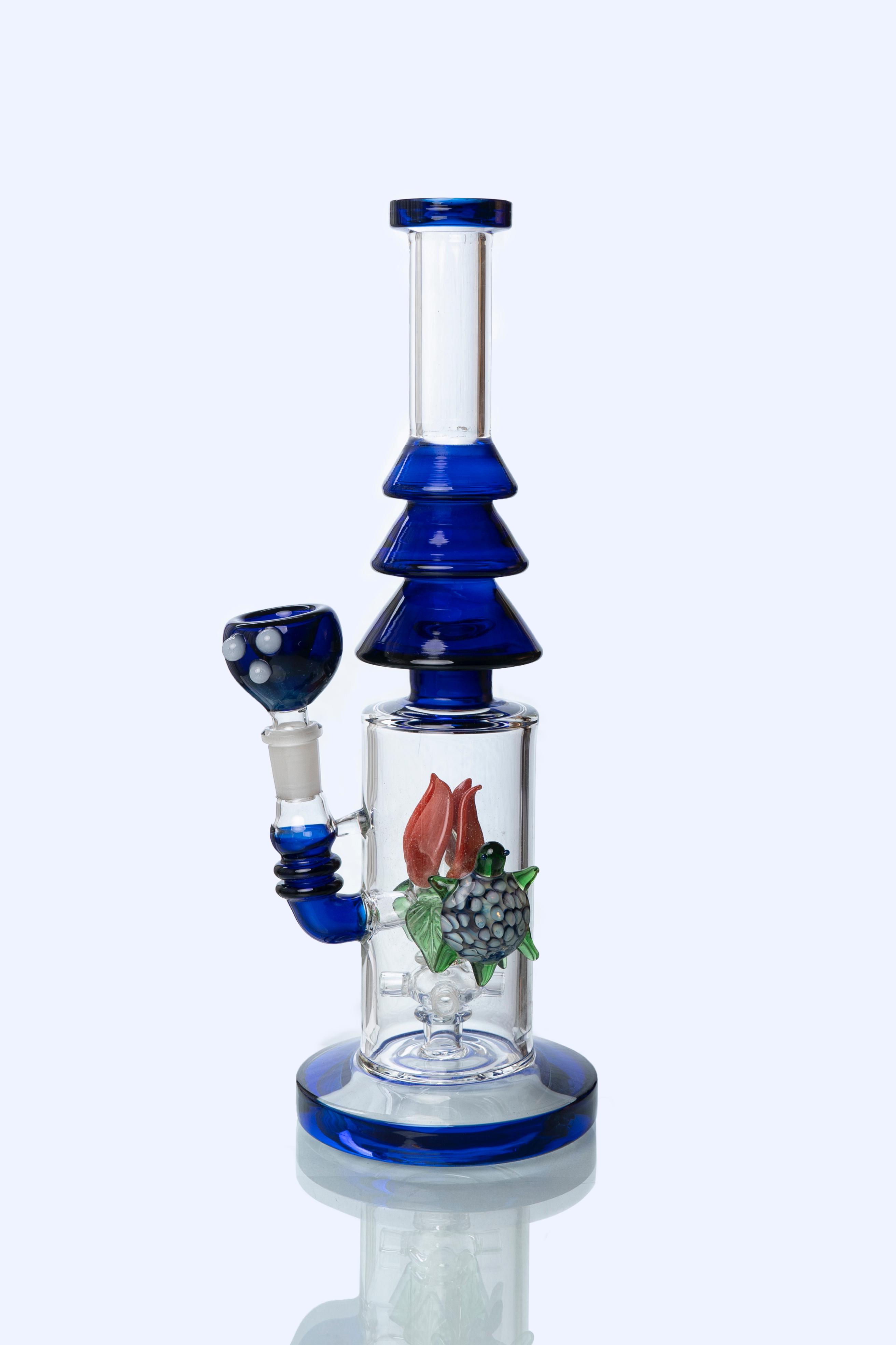 12-inch-rose-percolator-glass-water-pipe