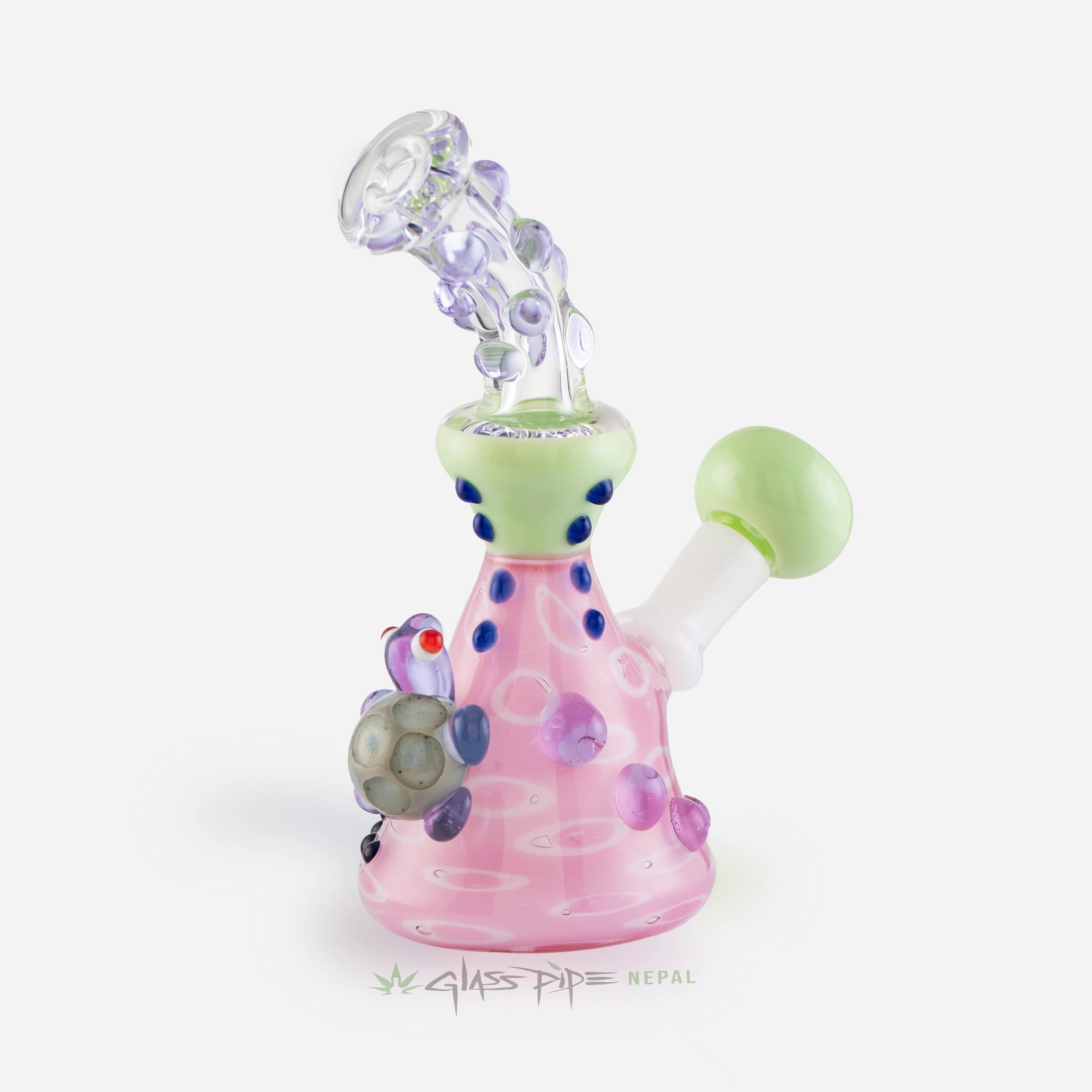 pink-glass-water-pipe-turtle-bong